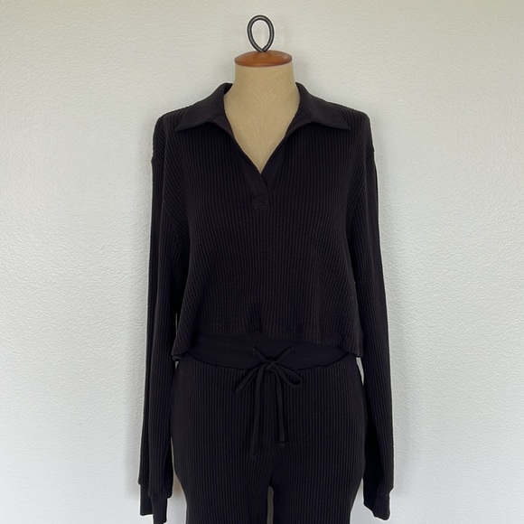 The Range Jumbo Stark Thermal Long Sleeve in Jet Black Size M - Picture 3 of 6